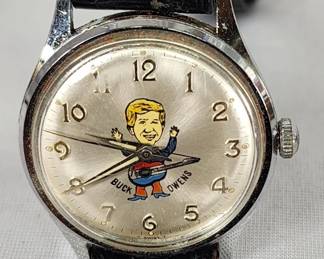091  Lot 339h  Vintage Buck Owens automatic movement Swiss watch