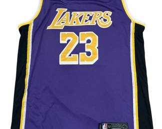 Lot 334h  LeBron James Nike basketball jersey
