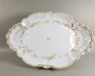 Lot 433  Antique Limoges Haviland Venetia celery dish