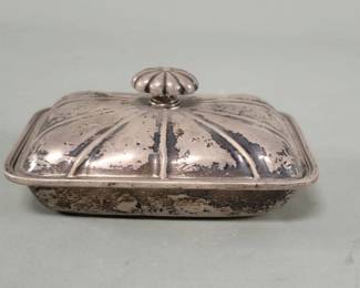 018  Lot 468  Signed Stone sterling silver trinket box