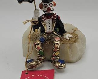 Lot 551h  Vintage Ron Lee 1987 hobo clown sculpture on