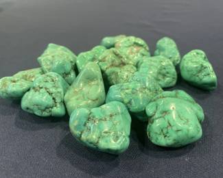 Lot 418h  Lot of turquoise stones