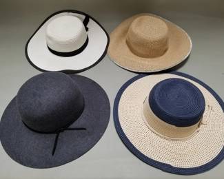 Lot 354  Group of womens sunhats