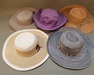 Lot 356  Group of womans sun hats