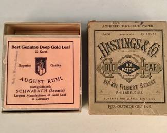 031  Lot 493  Vintage bulk gold leaf lot