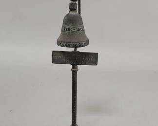 154  Lot 520  Vintage bronze El Camino Real miniature bell
