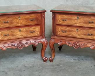 112  Lot 59  Pair of Rococo Revivalstyle marquetry