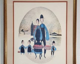 104  Lot 320h  1979 print by P. Buckley Moss hand signed