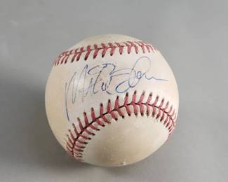 188  Lot 104  Magic Johnson signed baseball