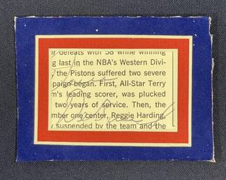 Lot 388h  Dave Debussechere, NBA Hall of Famer, signed cut
