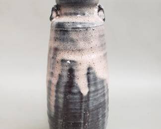 Lot 456  Vintage glazed pottery vase