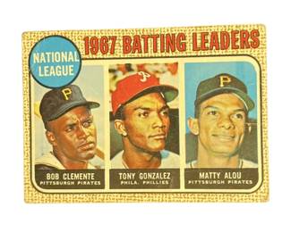 Lot 452h  1968 National League Batting Leaders Roberto