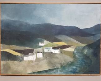 Lot 56  Robin Hannay 1963 oil painting on canvas