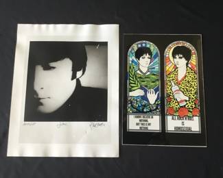 178  Lot 400h  John Lennon  Manic Street Preachers signed prints