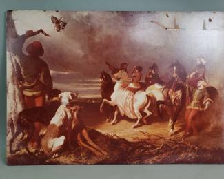 Lot 96  Alfred de Dreuxstyle print on panel