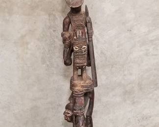 070  Lot 60  West African yoruba carved wood architectural