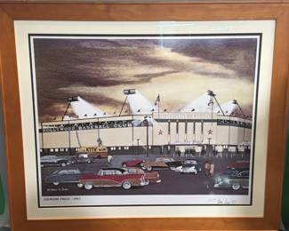 101  Lot 275  Vintage signed Stan Cline Gilmore Field framed
