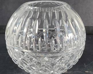 Lot 419  Round crystal vase
