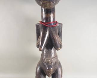 149  Lot 336  Vintage African carved wood fertility sculpture