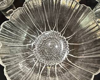 Kosta Boda Lydia Sunflower Crystal Bowl