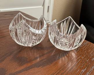 Mikasa "Tri-point" Crystal Votive Candle Holders