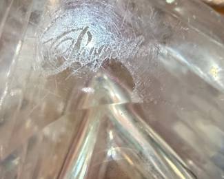 Rogaska Crystal Triangle Vase