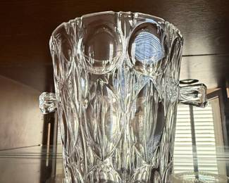 Vintage Cut Crystal Ice Bucket