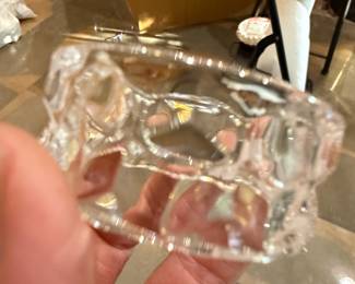 Cut Crystal Glass Napkin Rings