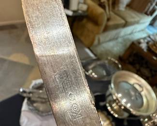 Gorham Sterling Silver Butter Knife with Beaded Edge Pattern
