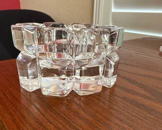 Mikasa Crystal Ashtray or Candle Holder