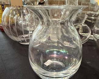 Mid-Century Modern Clear Glass Vase