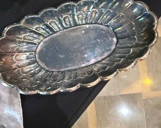 Reed & Barton Silver-Plated Scalloped Serving Tray