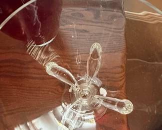 Vintage Glass Cornucopia Vase
