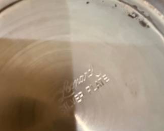 Reed & Barton Silver-Plated Lotus Flower 3-Piece Bowl and Flower Frog