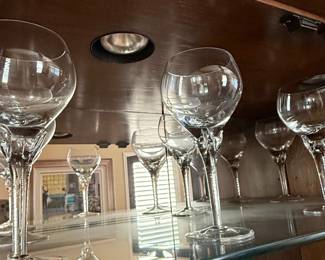 Orrefors 'Coronet' Crystal Wine Glasses
