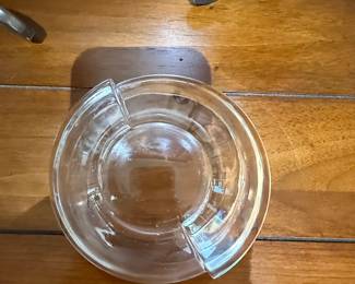 Steuben Crystal Clear Glass Individual Sloping Bowl Ashtray Vintage MCM