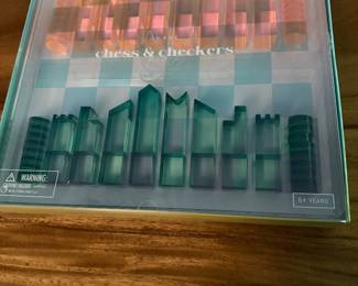 Acrylic Chess/Checkers Set