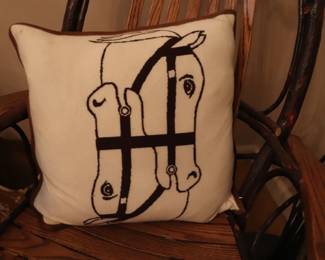 Cashmere Horse Equestrian Pillow