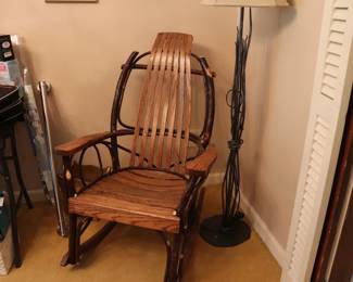 Bentwood Rocker Hickory & Oak Tradition Amish Style