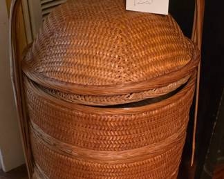 Three tiered Chinese Wedding Basket --- Great piece for storage