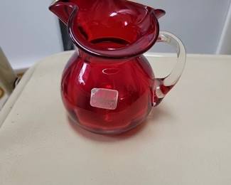 Viking Hand Blown Pitcher