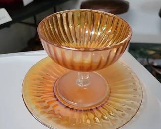 Vintage Marigold Dessert Set