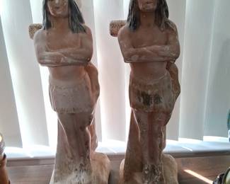 Chalkware Indian Figurines