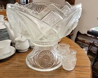 vintage Punch Bowl Set