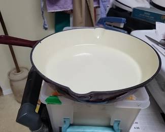 Ceramic Coated Cast Iron Frying Pan
