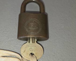 BELL SYSTEM BRASS LOCK