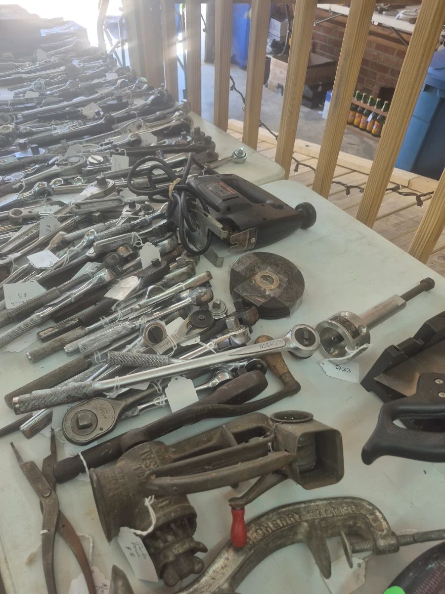 Tons of wrenches and tools