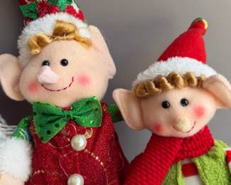 PLUSH CHRISTMAS SHELF SITTERS ELVES