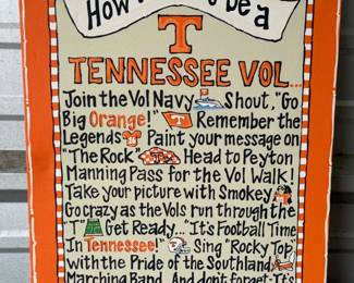 TENNESSEE VOLUNTEERS CANVAS WALL ART BY GLORY HAUS