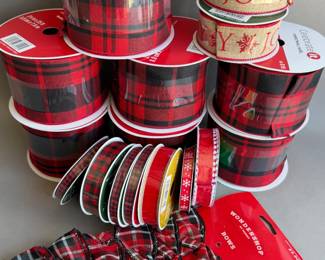 MICHAELS CHRISTMAS CRAFT & HOBBY RIBBONS